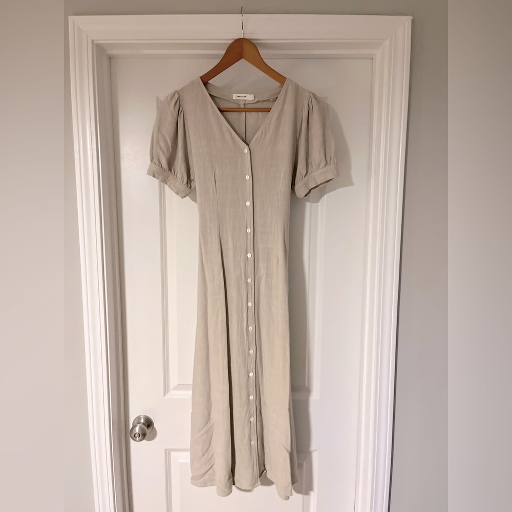 Mod Ref Linen tie dress